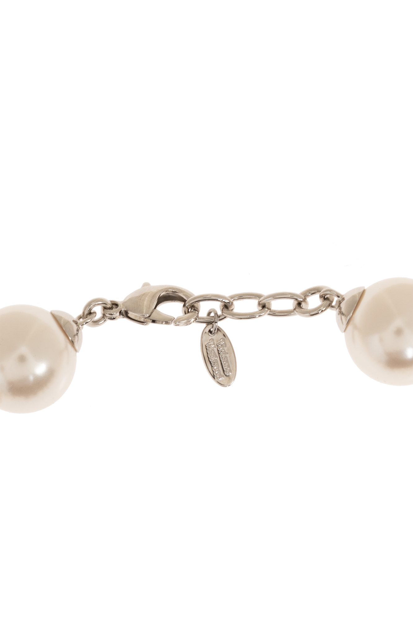 Silver Pearl Necklace 'Neysa' Vivienne Westwood
